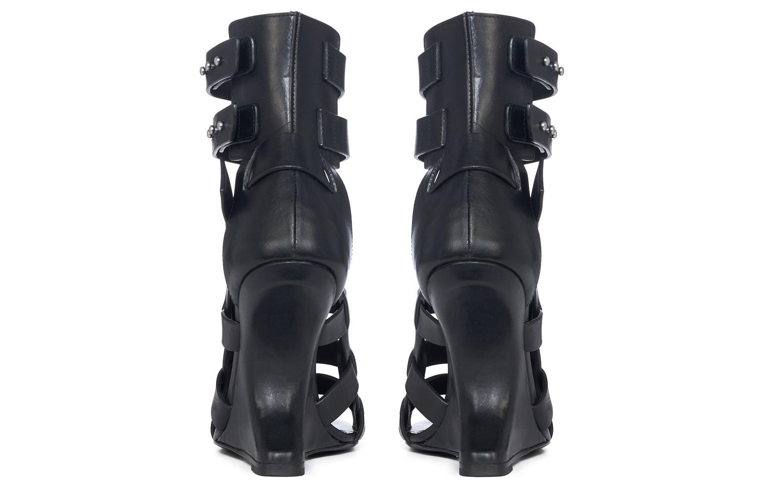 Purchase (Women) Rick Owens Cantilever 11 Spartan Sandal 'Black' RP02C1802-LE-09