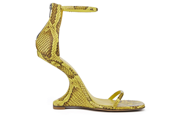 Order (W) Sandal Rick Owens Cantilever 'Kuning High Toe Zip-One Strap' RP01C5809LPYML-12