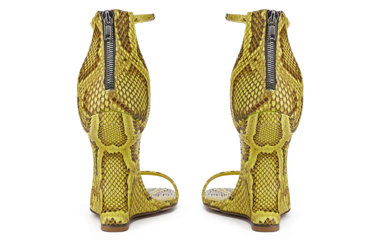 Shop (W) Sandal Rick Owens Cantilever 'Kuning High Toe Zip-One Strap' RP01C5809LPYML-12