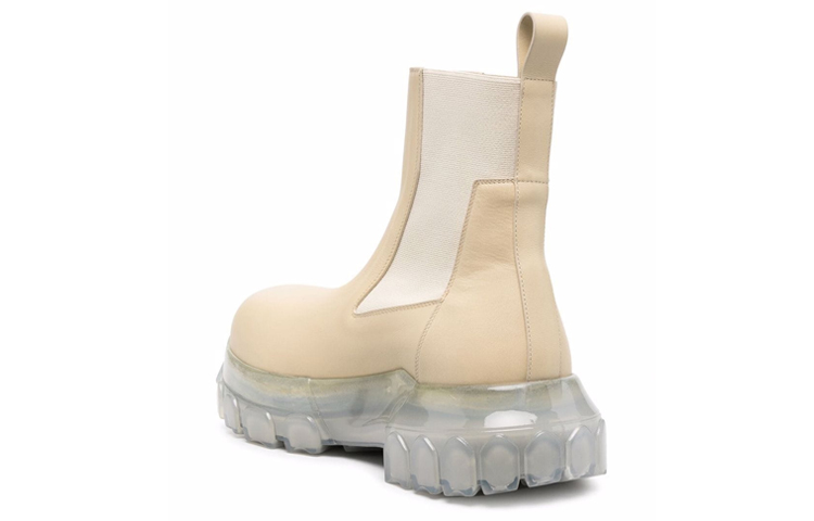 Purchase (Women) Rick Owens Chelsea Boot 'Beige Elastic Panel' RP01B4881LDE-320