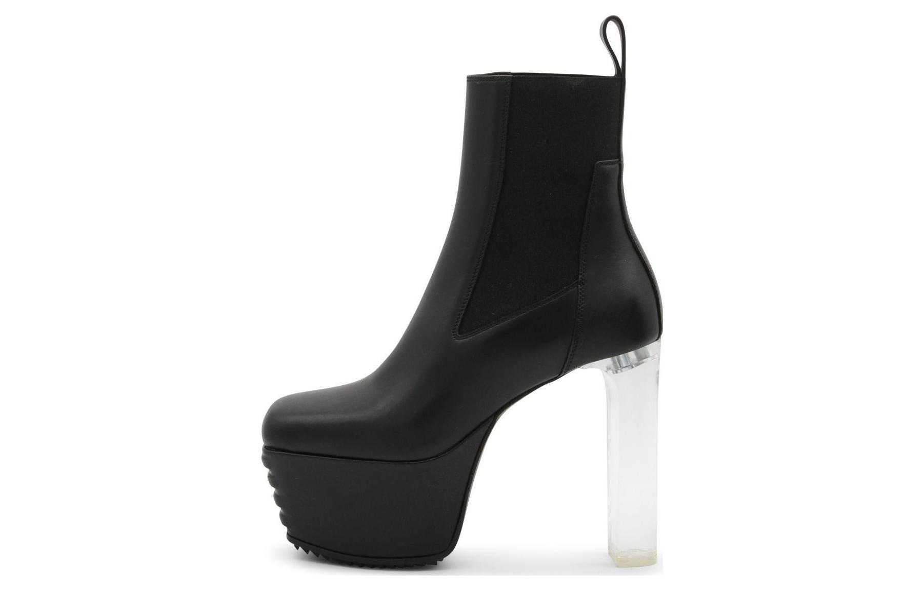 (W) Rick Owens Chelsea Boot 'Black Fashion Leather'