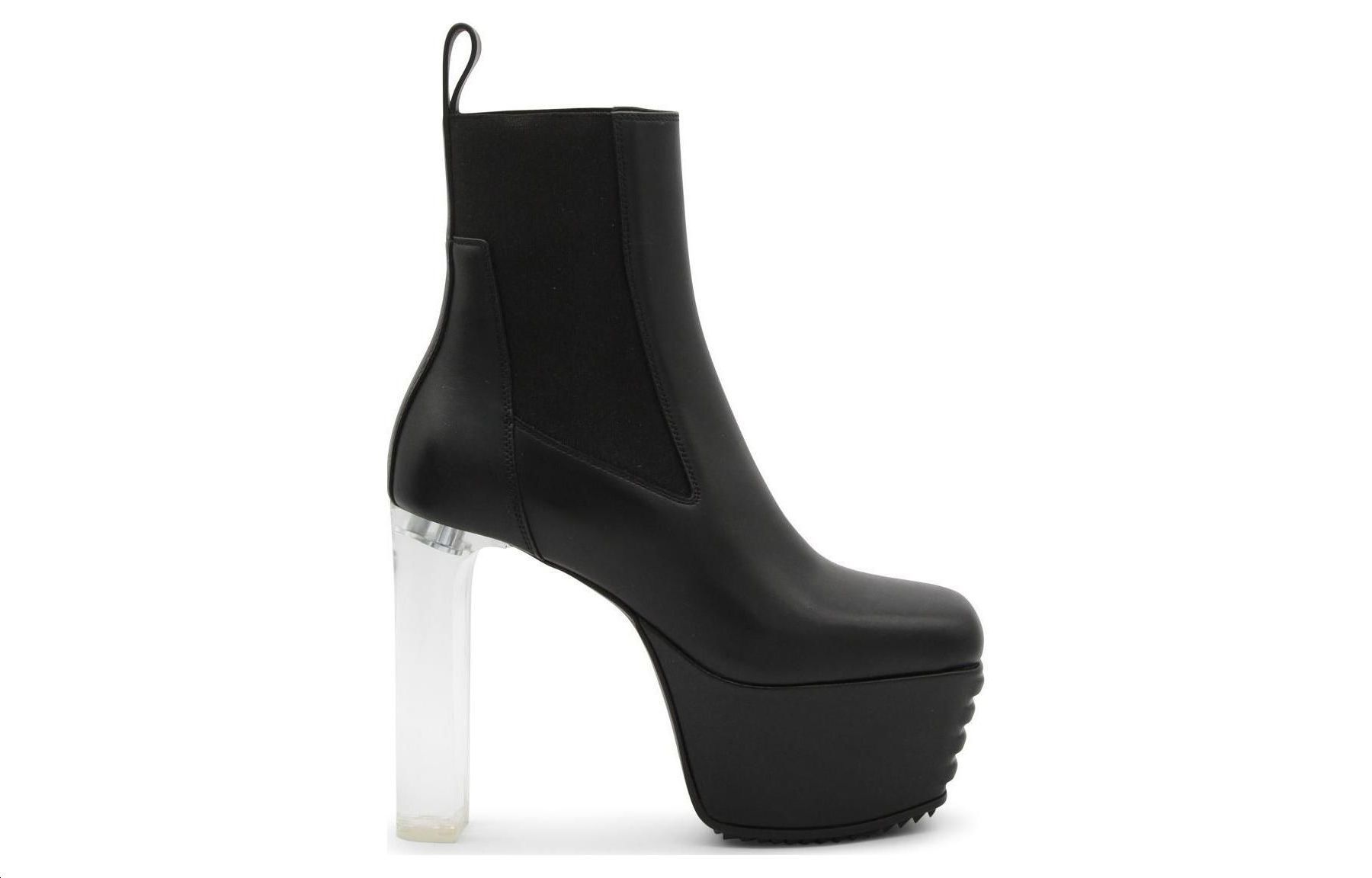 (W) Rick Owens Chelsea Boot 'Black Fashion Leather' 圖 2