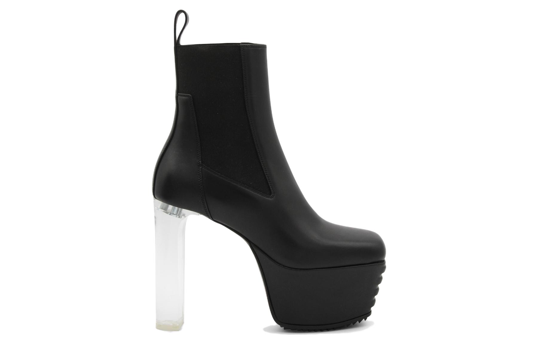 (W) Rick Owens Chelsea Boot 'Black Fashion Leather' 圖 4