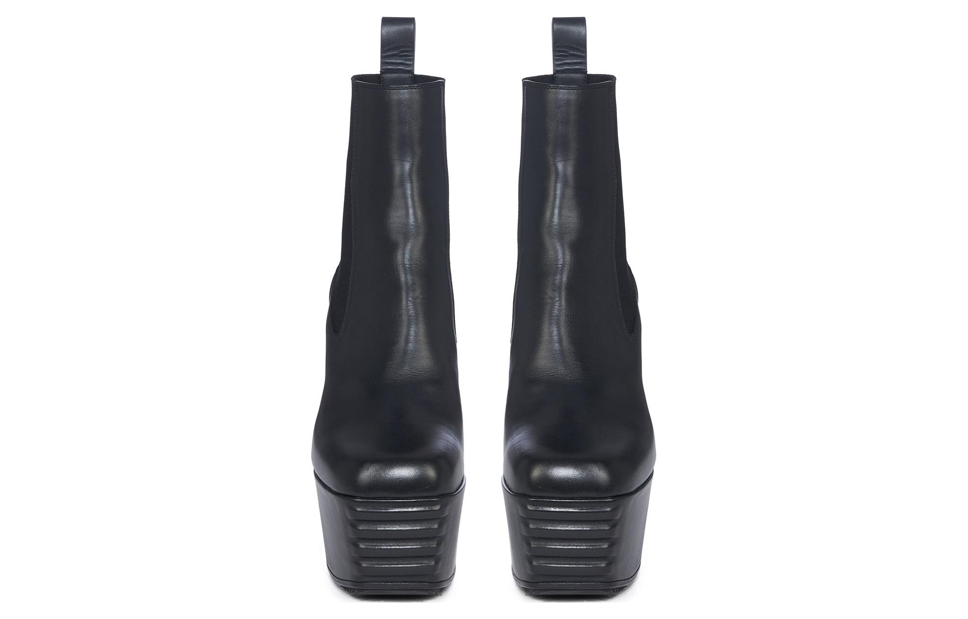 (W) Rick Owens Chelsea Boot 'Black Fashion Leather' 圖 5