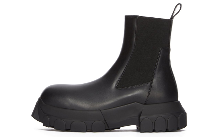 (W) Rick Owens Chelsea Boot 'Black Leather Fashion'