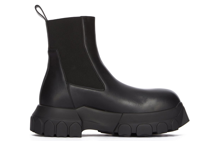 (W) Rick Owens Chelsea Boot 'Black Leather Fashion' 圖 2