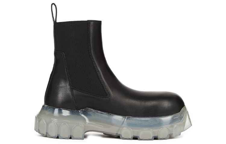 (W) Rick Owens Chelsea Boot 'Black Leather Slip-On' 圖 2