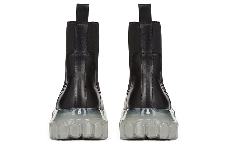 (W) Rick Owens Chelsea Boot 'Black Leather Slip-On' 圖 4