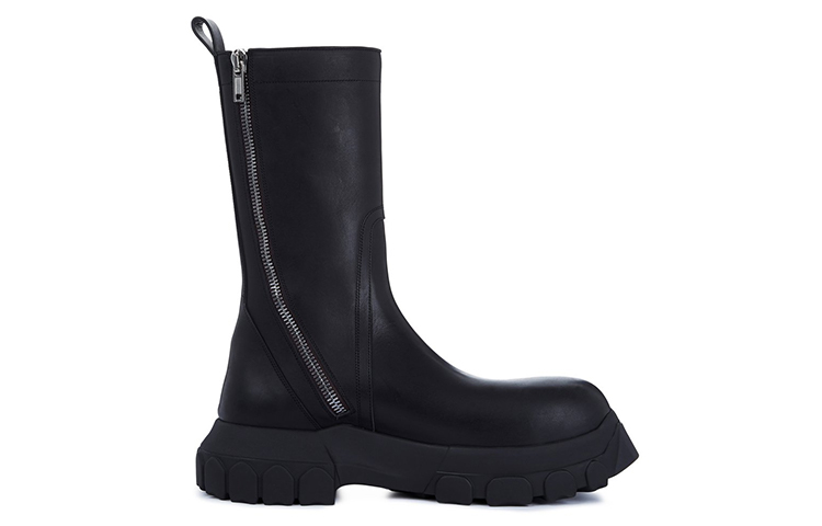 Order 瑞克·歐文斯 CREEPER BOZO TRACTOR 時尚牛皮馬丁靴 女款 黑色