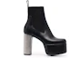 Order (W) Rick Owens 水晶装饰厚底短靴 '黑色' RP02A7841LGES3-090D
