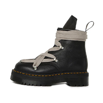 (W) Rick Owens Dr. Martens 1460 'Matte Black Leather'