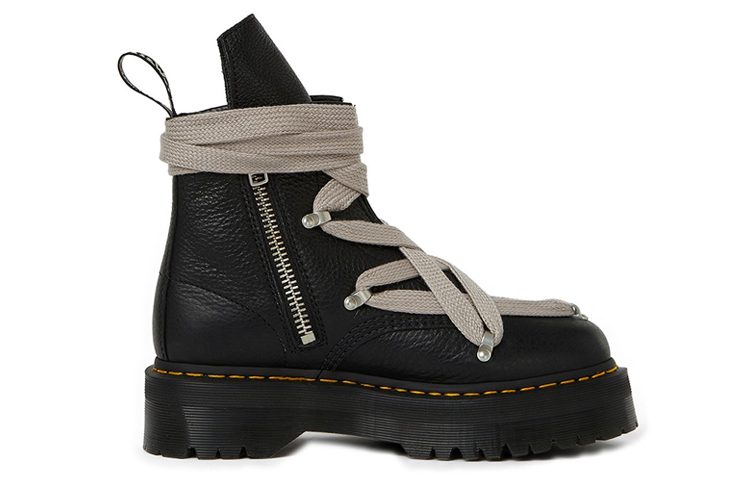 (W) Rick Owens Dr. Martens 1460 'Matte Black Leather' 圖 2