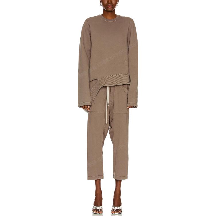 Lookbook (W) Rick Owens DRKSHDW Celana Pendek Loose-Fit Beige. DS02A3325-RN