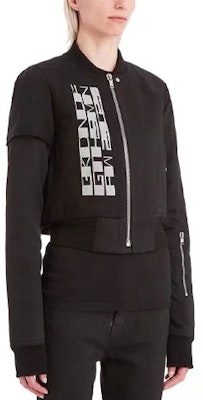 (W) Rick Owens DRKSHDW 黑色字母印花长袖夹克. DS02A3739TWRNP3-0961 Lookbook (W) Rick Owens DRKSHDW 黑色字母印花长袖夹克. DS02A3739TWRNP3-0961