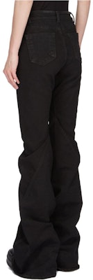 (W) Rick Owens DRKSHDW 黑色修身喇叭拉鍊休閒長褲 DS01D1302SBB-09 Shop (W) Rick Owens DRKSHDW 黑色修身喇叭拉鍊休閒長褲 DS01D1302SBB-09