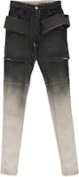 (Women) Rick Owens DRKSHDW Slim-Fit Jeans Black Pearl Grey Gradient. DS02C5312SBEDE19D (Women) Rick Owens DRKSHDW Slim-Fit Jeans Black Pearl Grey Gradient. DS02C5312SBEDE19D