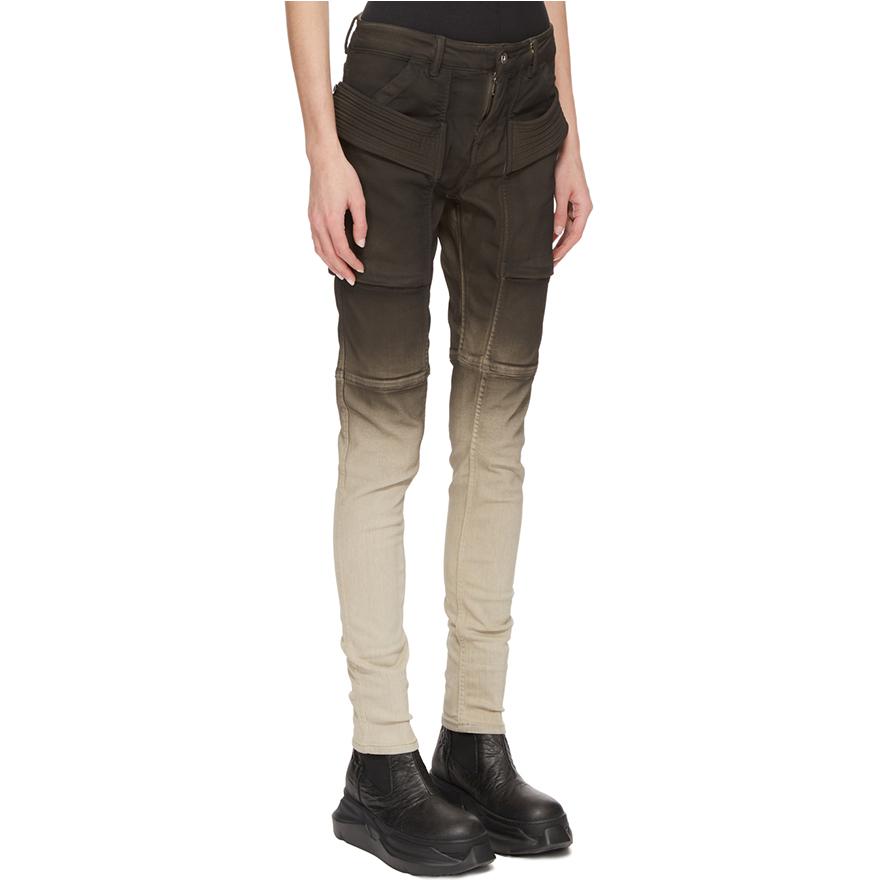 Purchase (W) Rick Owens DRKSHDW Slim-Fit Jeans Hitam Abu Gradasi Mutiara. DS02C5312SBEDE19D