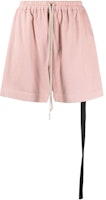 (Women) Rick Owens DRKSHDW Solid Color Lace-Up Casual Shorts Pink. DS01C6338RIG-63 (Women) Rick Owens DRKSHDW Solid Color Lace-Up Casual Shorts Pink. DS01C6338RIG-63