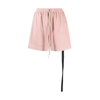 (Women) Rick Owens DRKSHDW Solid Color Lace-Up Casual Shorts Pink. DS01C6338RIG-63