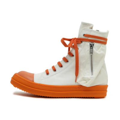 (W) Rick Owens DRKSHDW Bauhaus High 'White Orange'