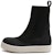 (W) Rick Owens DRKSHDW Beetle High 'Hitam Putih' DS20F1806-RUH-91
