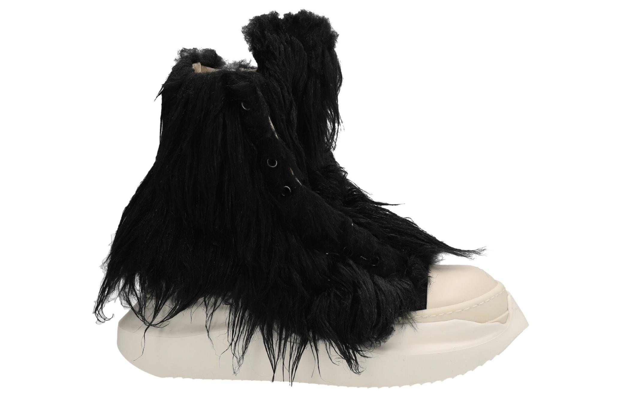 Order (W) Rick Owens DRKSHDW Schwarz ''Abstract Faux Fur'' DS02B4840FF-911