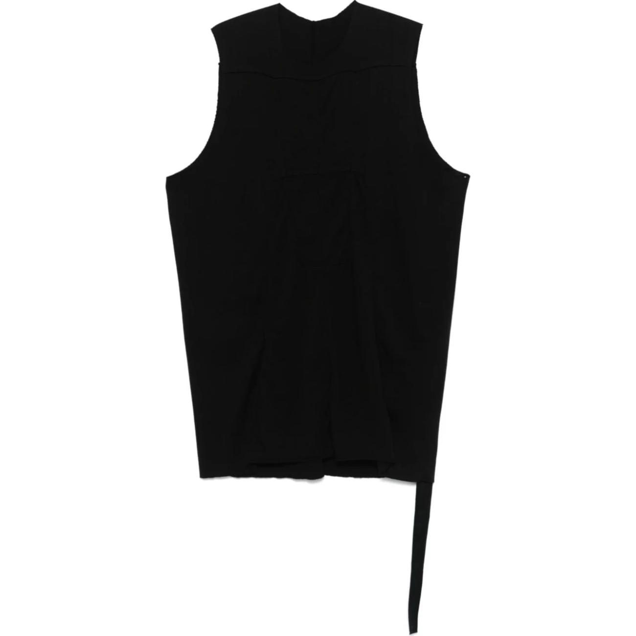 (Women) Rick Owens DRKSHDW Black Sleeveless Tank Top DS02D2111RNP-09