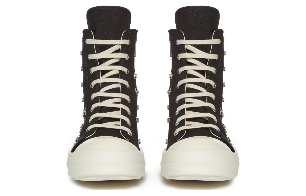 (W) Rick Owens DRKSHDW Sneaks Button Allover White 'Black' 圖 3