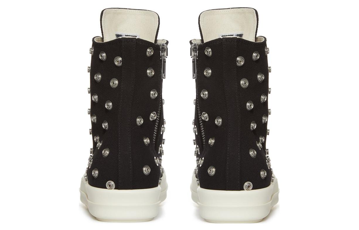 (W) Rick Owens DRKSHDW Sneaks Button Allover White 'Black' 圖 4