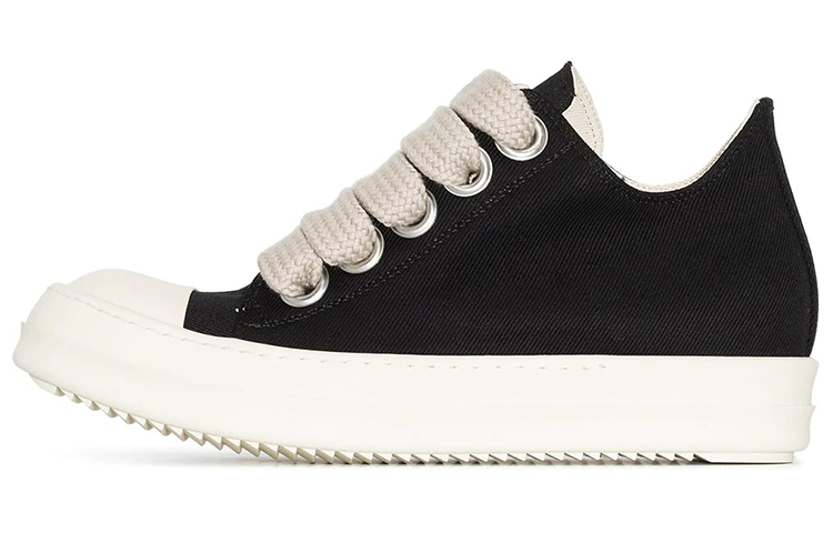 Buy (W) リック オウエンス DRKSHDW キャンバス ロー "ブラックホワイト" DS01B7802DMW1-911