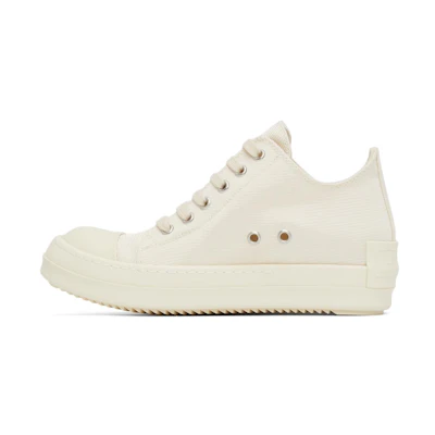 (W) Rick Owens DRKSHDW Canvas Slip-On Mid 'White'