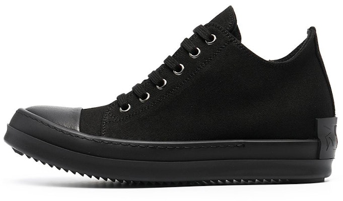 (Women) Rick Owens DRKSHDW Canvas Sneaker 'Black' DS21S2802TNAPH299 Buy (Women) Rick Owens DRKSHDW Canvas Sneaker 'Black' DS21S2802TNAPH299