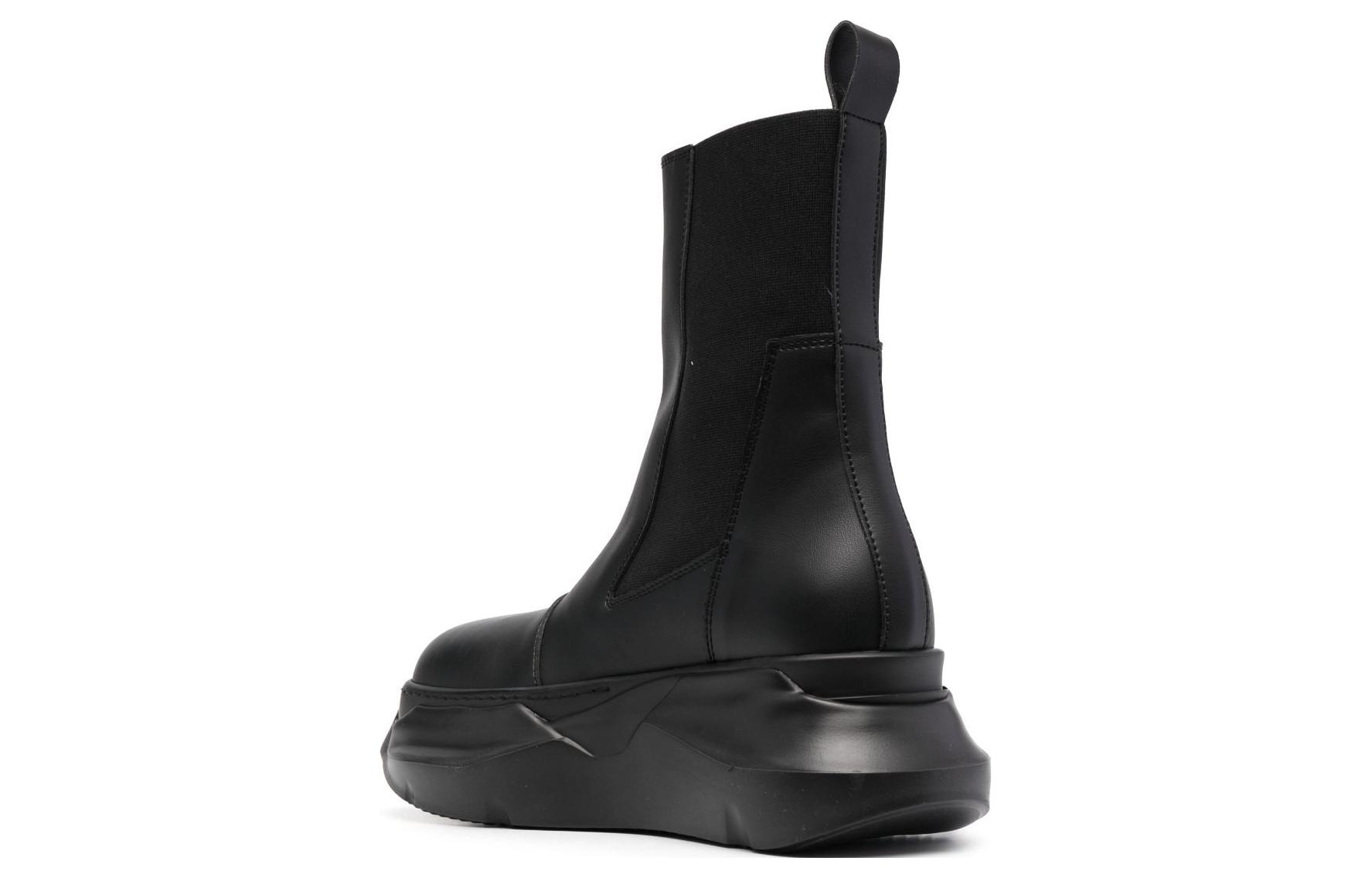(W) Rick Owens DRKSHDW Chelsea Boot 'Black Leather' 圖 4