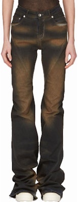 (W) Rick Owens DRKSHDW Dirtyfit Flared Jeans Hitam Wanita DS02C5302SDM-84 Lookbook (W) Rick Owens DRKSHDW Dirtyfit Flared Jeans Hitam Wanita DS02C5302SDM-84