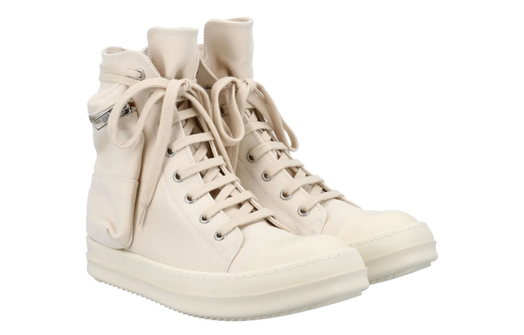 Order (W) Rick Owens DRKSHDW Fogachine Cotton Nylon Cargo High 'Natural Milk' Lelaki DS01B7801-MU-2111