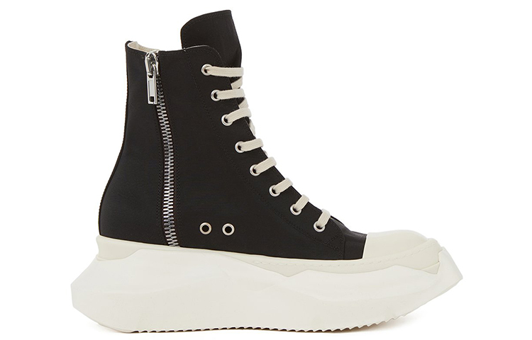 (W) Rick Owens DRKSHDW Fogachine Cotton Nylon Abstract High 'Black Milk' 圖 2