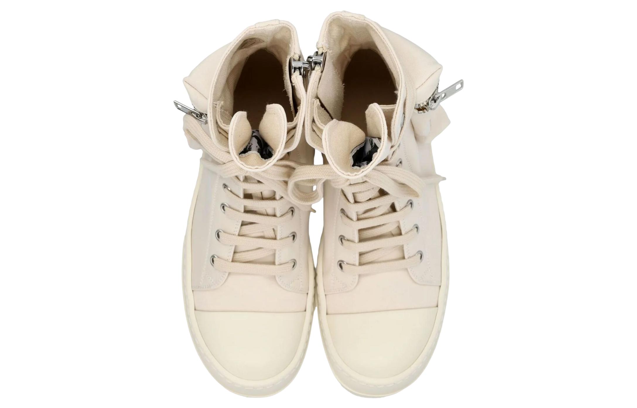 Lookbook (W) Rick Owens DRKSHDW Fogachine Cotton Nylon Cargo High 'Natural Milk' Lelaki DS01B7801-MU-2111