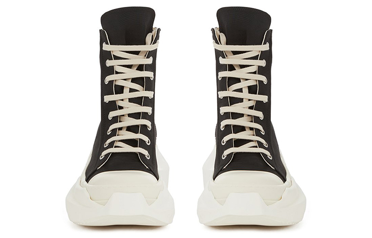 (W) Rick Owens DRKSHDW Fogachine Cotton Nylon Abstract High 'Black Milk' 圖 3