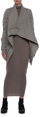 (W) Rick Owens DRKSHDW FW21 灰色高领不对称Logo外套。 DS17F2714MU-58 Lookbook (W) Rick Owens DRKSHDW FW21 灰色高领不对称Logo外套。 DS17F2714MU-58