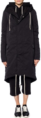 (W) Rick Owens DRKSHDW FW22 黑色中长款拉链连帽外套. DS18F7900MU-09 Lookbook (W) Rick Owens DRKSHDW FW22 黑色中长款拉链连帽外套. DS18F7900MU-09