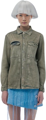 (W) Rick Owens DRKSHDW FW22 女款灰色口袋衬衫 DS02B4705DMP-38 Sizing (W) Rick Owens DRKSHDW FW22 女款灰色口袋衬衫 DS02B4705DMP-38