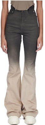 (W) Rick Owens DRKSHDW FW23 黑色漸層喇叭深色拉鍊牛仔褲 DS02C5311SBEDE Lookbook (W) Rick Owens DRKSHDW FW23 黑色漸層喇叭深色拉鍊牛仔褲 DS02C5311SBEDE