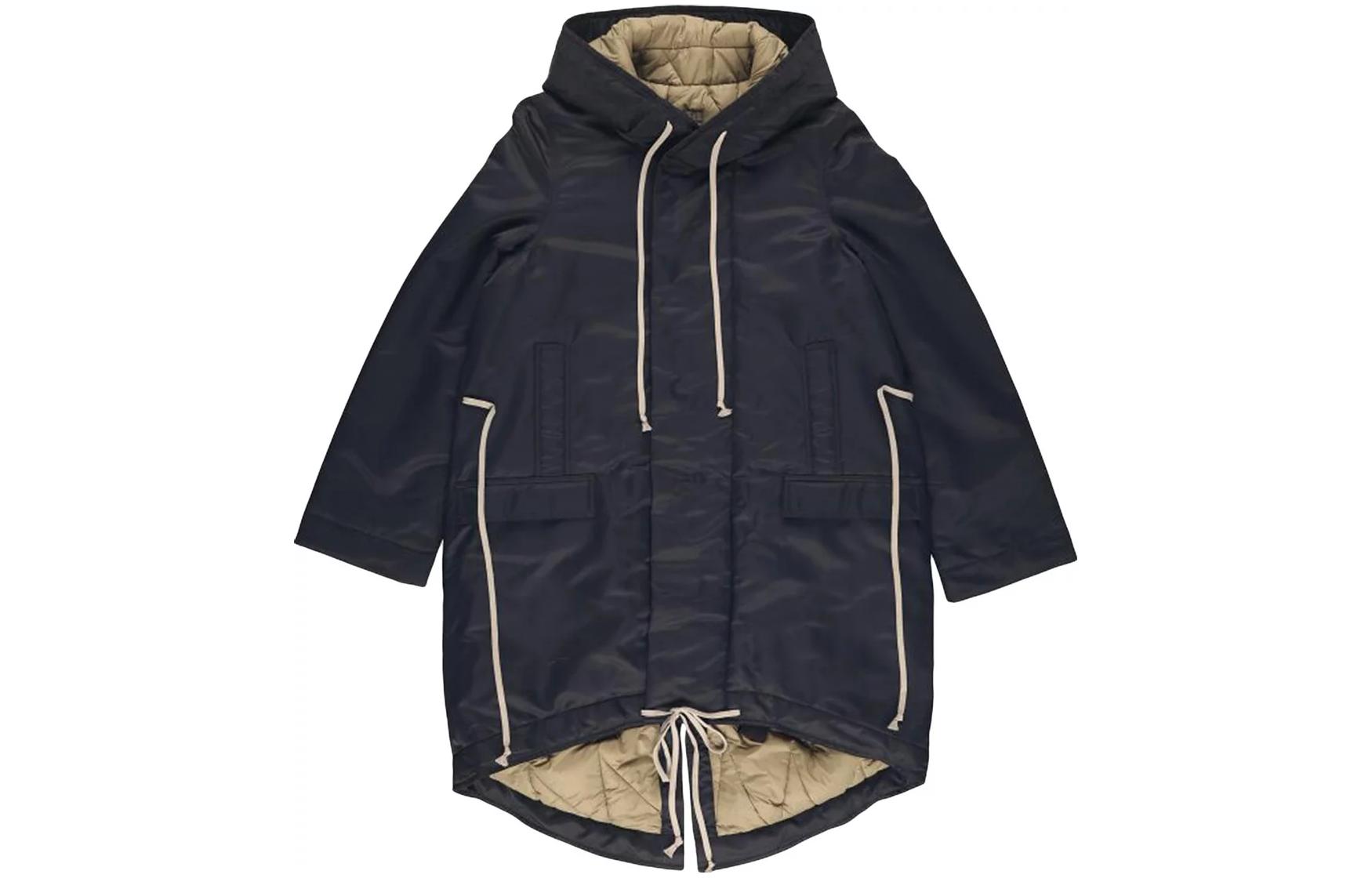 Order (W) Rick Owens DRKSHDW FW23 黑色中长连帽夹克外套. DS02C5900BR-09