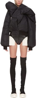 (W) Rick Owens DRKSHDW FW23 Luxor Doll Bomber Hitam/Hijau Pudar Jaket Daur Ulang. DS02C5721BR-09 Shop (W) Rick Owens DRKSHDW FW23 Luxor Doll Bomber Hitam/Hijau Pudar Jaket Daur Ulang. DS02C5721BR-09