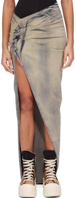 (W) Rick Owens DRKSHDW FW24 褶皱牛仔长裙 天蓝色 DS02D2348SKY-46 Buy (W) Rick Owens DRKSHDW FW24 褶皱牛仔长裙 天蓝色 DS02D2348SKY-46