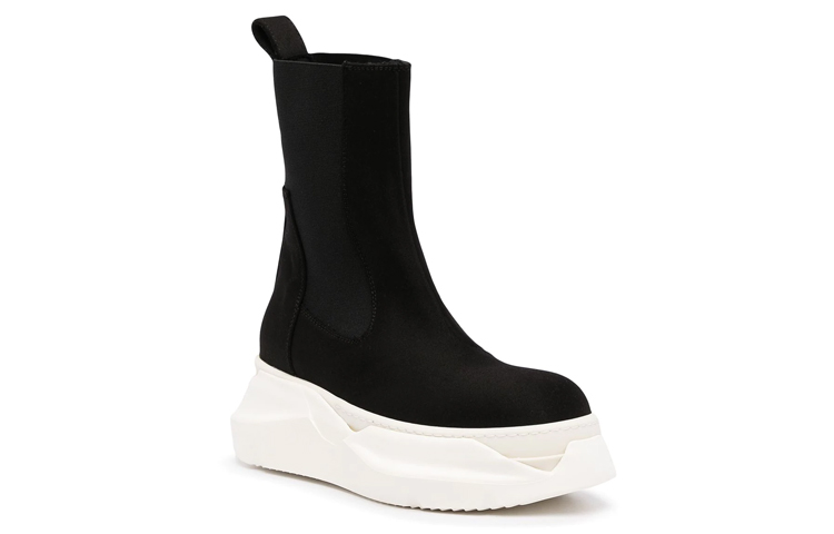 (W) Rick Owens DRKSHDW Gethsemane Beatle Abstract Boots 'Black Milk' 圖 2