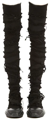 (W) Rick Owens DRKSHDW Gethsemane Stretch Botas Abstractas 'Black Destroy Denim' DS02A3841-SBD-999 Lookbook (W) Rick Owens DRKSHDW Gethsemane Stretch Botas Abstractas 'Black Destroy Denim' DS02A3841-SBD-999