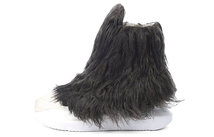 (W) Rick Owens DRKSHDW Gray 'Strobe Faux Fur'
