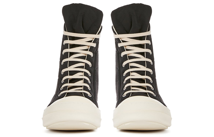 Lookbook (W) リック オウエンス DRKSHDW ハイカット (白黒) DS02B4800MUEH3-911