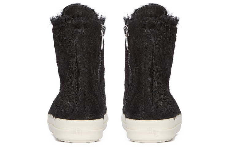 Shop (Women) Rick Owens DRKSHDW High-Top 'Black Pony Hair' RP02C1890LHL9-911